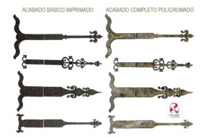 Tipos de acabado bisagras